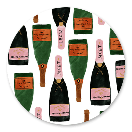 Champagne illustratie